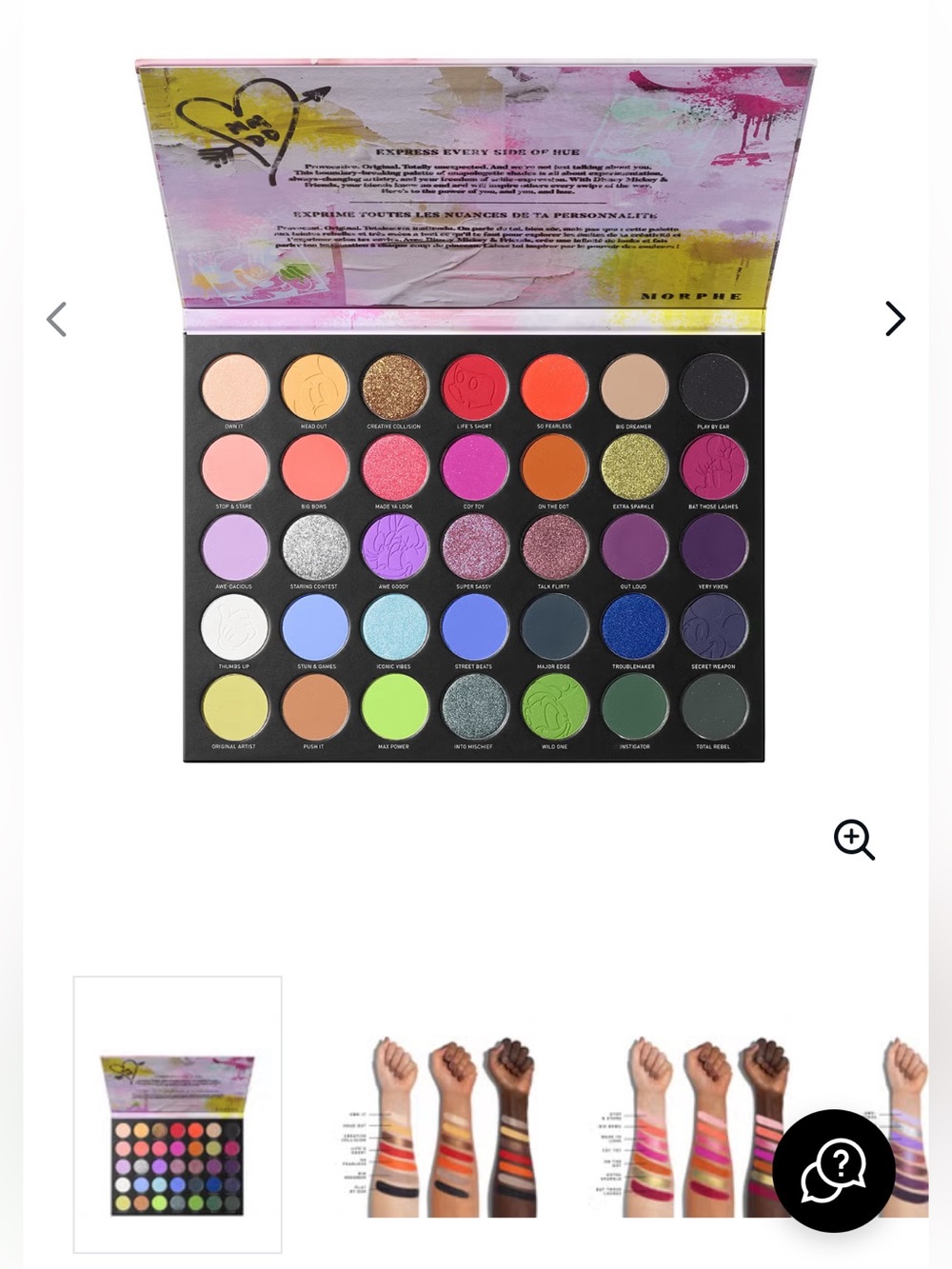 MORPHE DISNEY MICKEY AND FRIENDS TRUTH BE BOLD ARTISTRY
PALETTE